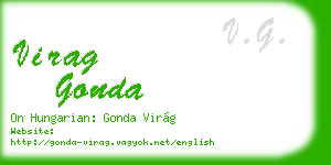 virag gonda business card